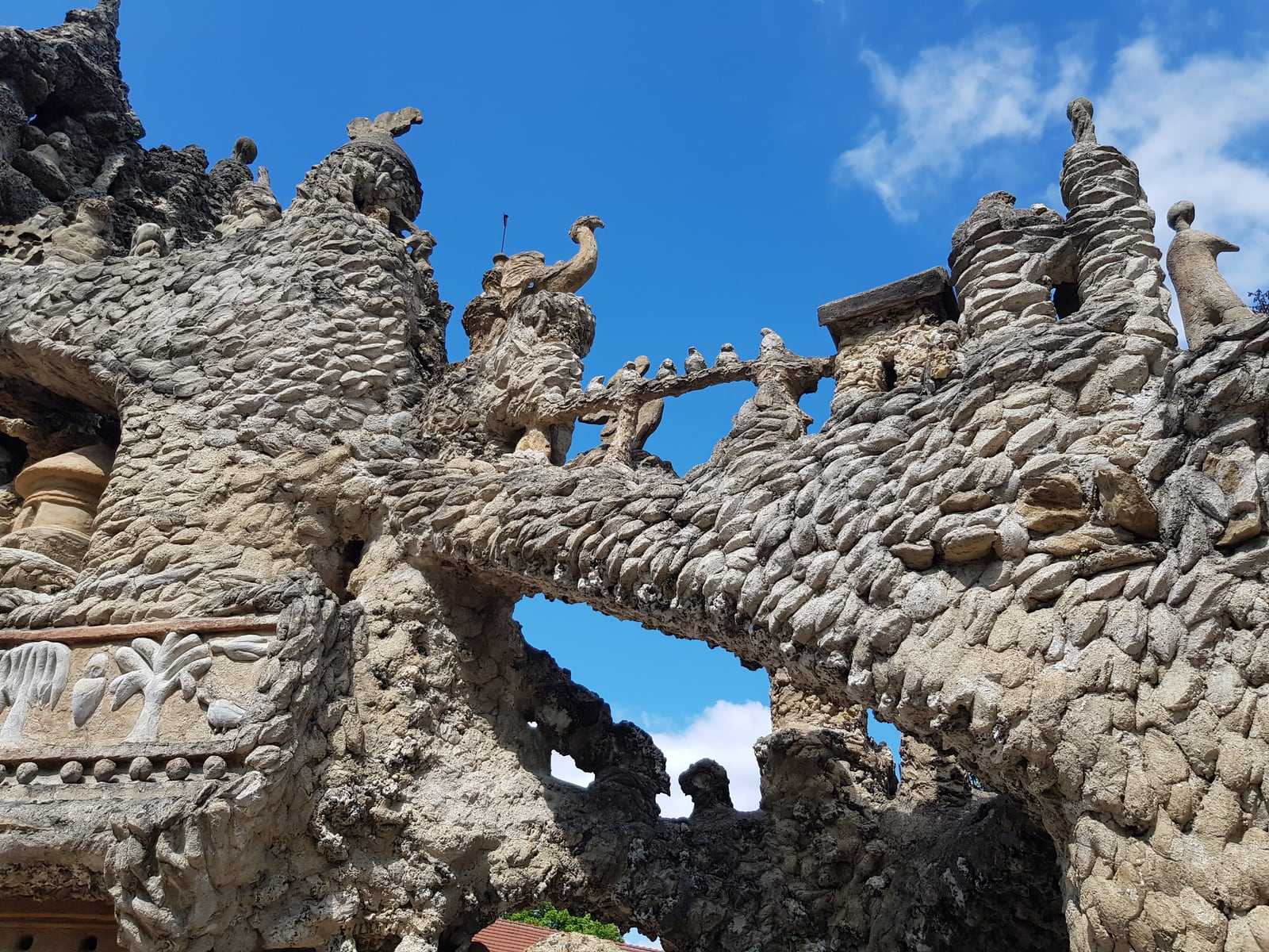 A later exterior photograph of the Palais idéal du facteur Cheval in Hauterives, France.