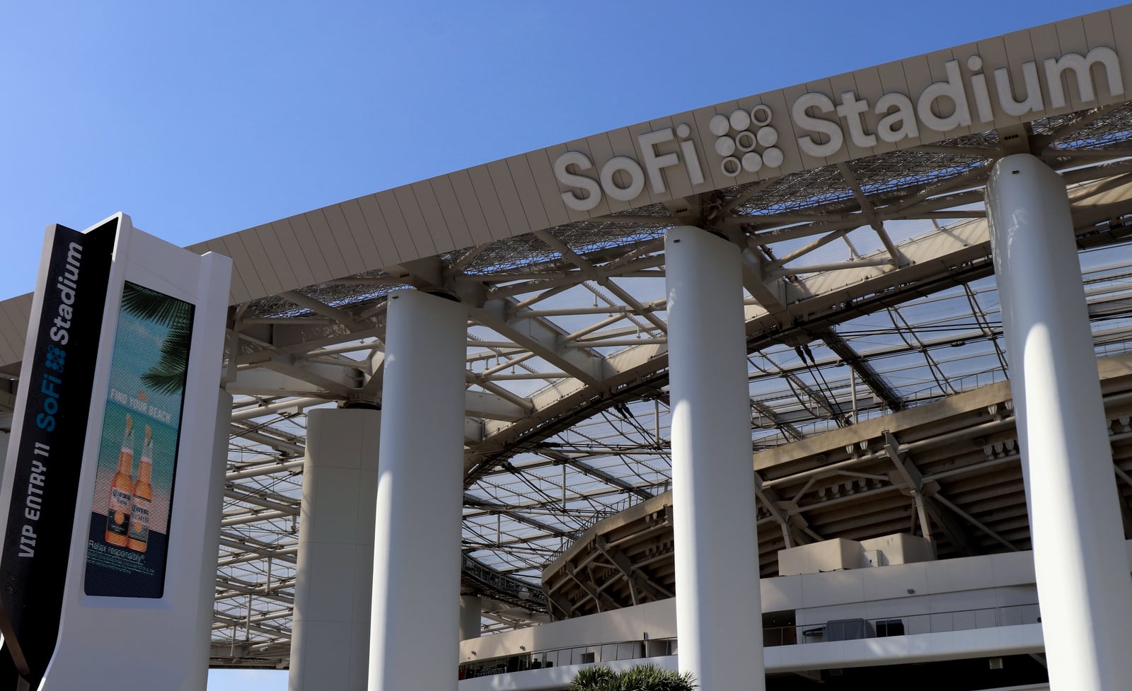 SoFi Stadium in Inglewood, California, photographed in 2021.